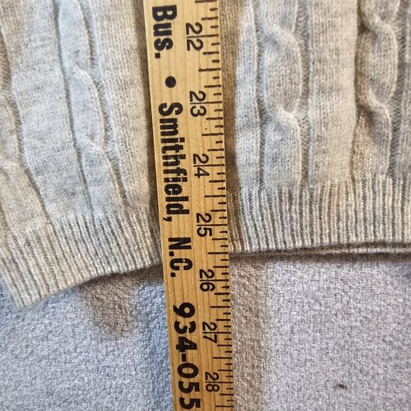 Blarney Ireland Cable Knit Fisherman Sweater Cottagecore Tan 100%‎ Wool 16 - Picture 6 of 9